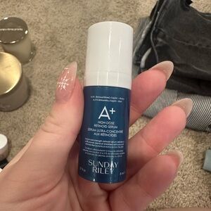 Sunday Riley A+ Retinoid Serum in Blue and White